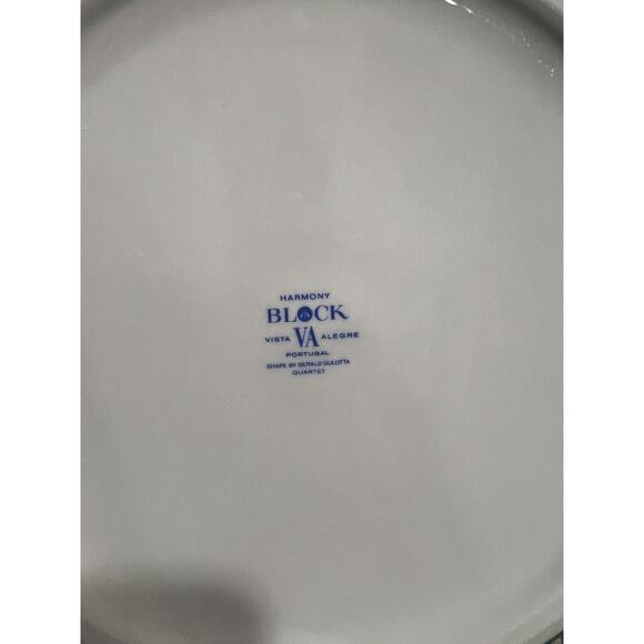 Block Vista Alegre VA Harmony Quartet Shallow Bowl Platter Green Gerald Gulotta - Picture 8 of 8